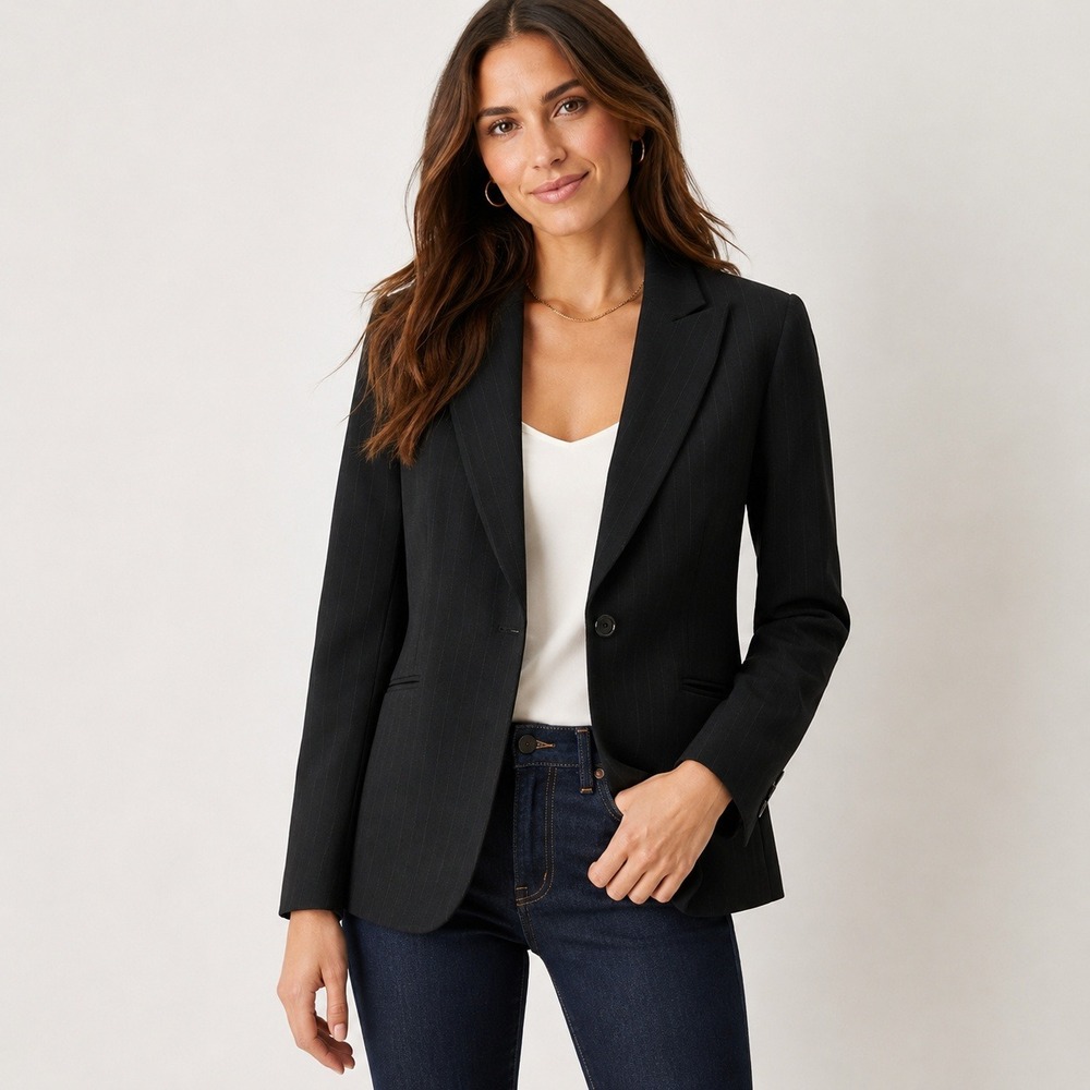 Talbots Petites Purple Wool Blazer Gold Crest Button Jacket Plum Size‎ 10P